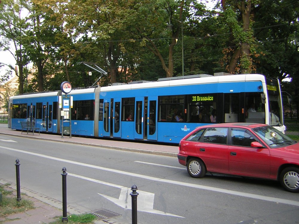 Tramway à Cracovie